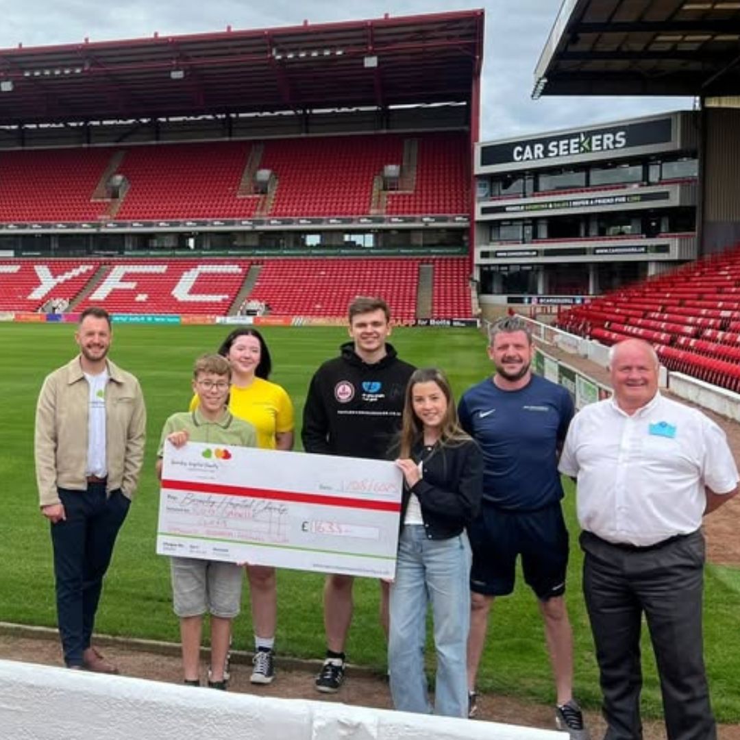 Barnsley Fundraiser Hands Over £1,635 to Hospital’s Paediatric Unit